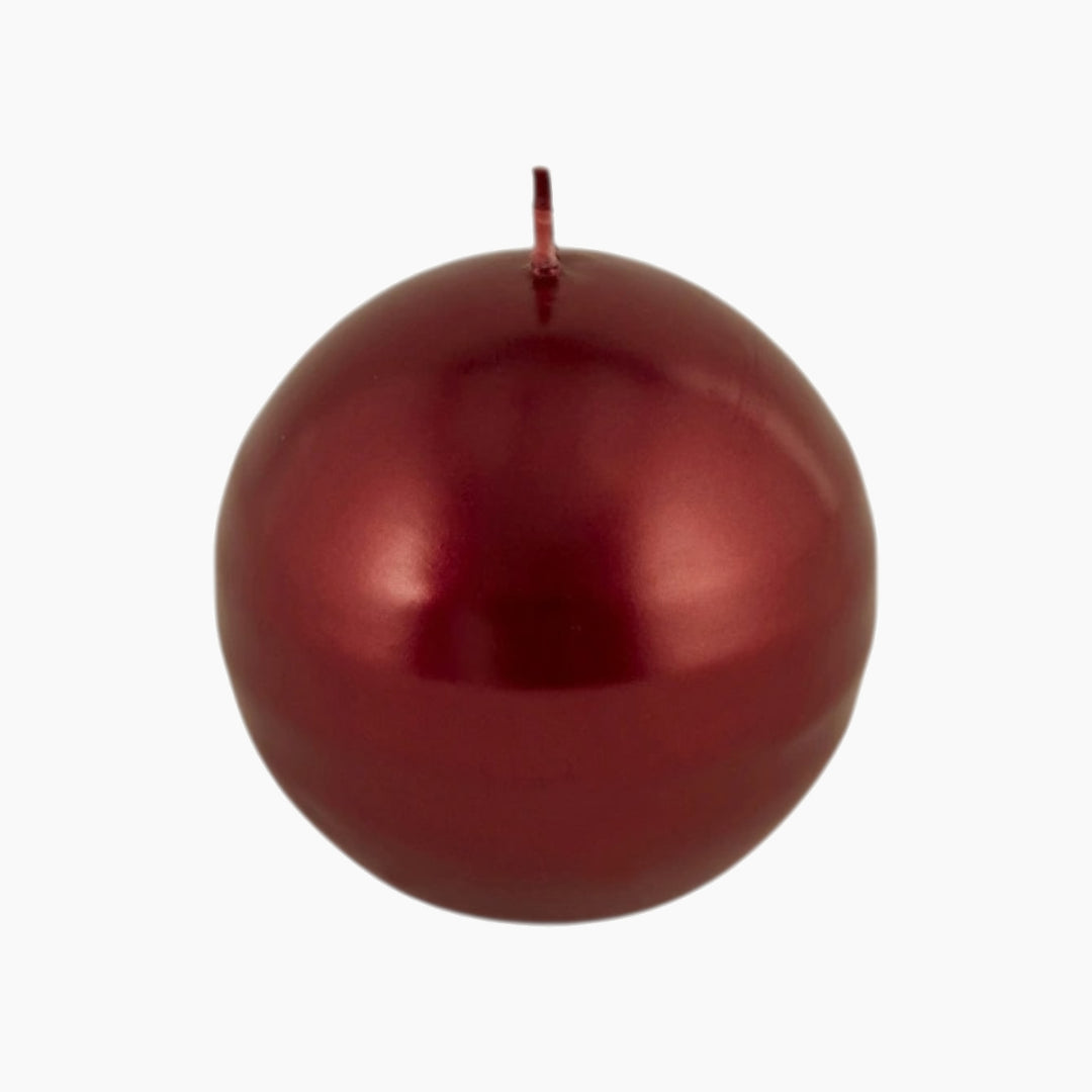 Karaca Home Ball Candle 7 cm – Red