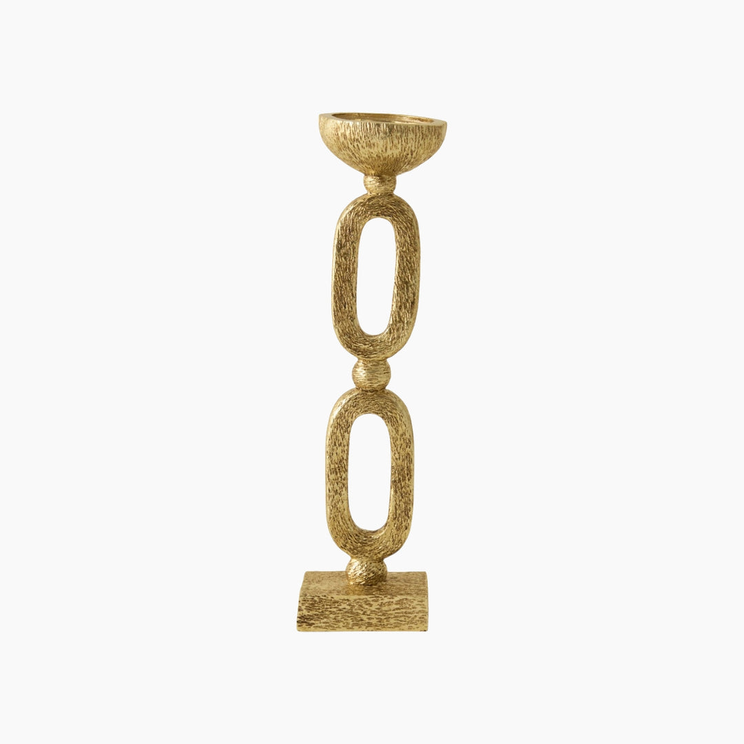 Karaca Home Helen Candle Holder 8.5 × 7.5 × 2 cm – Gold