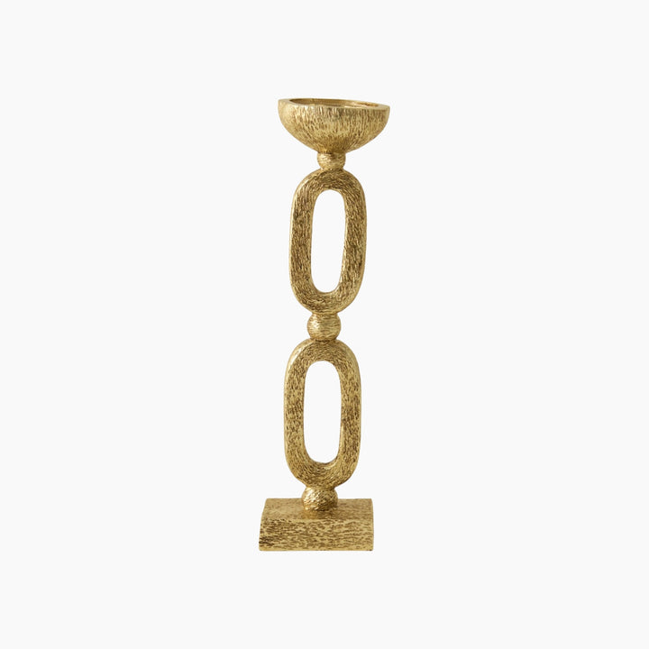 Karaca Home Helen Candle Holder 8.5 × 7.5 × 2 cm – Gold