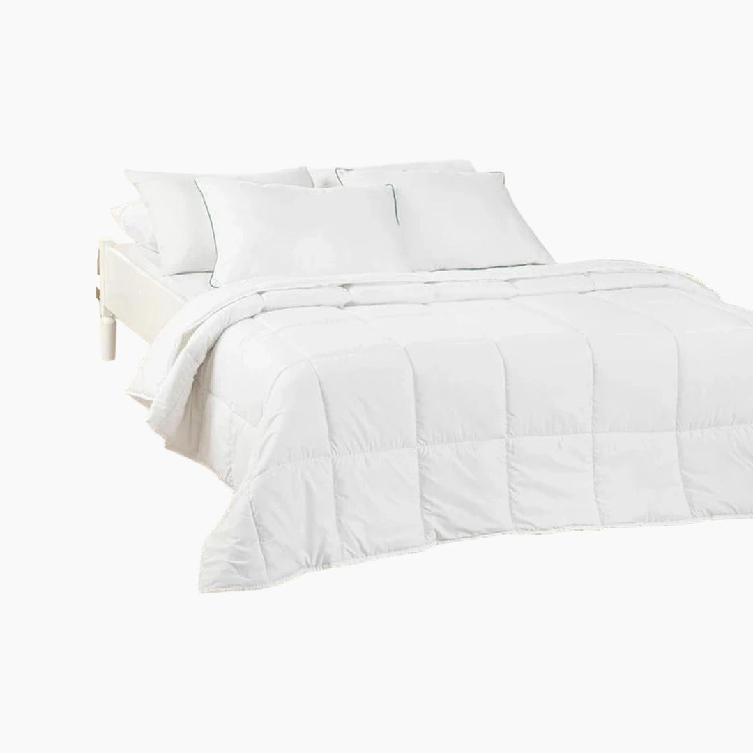 EH Living BAMBOO BASIC Bamboo Double Size Pillow And Quilt Set 195x215 cm White