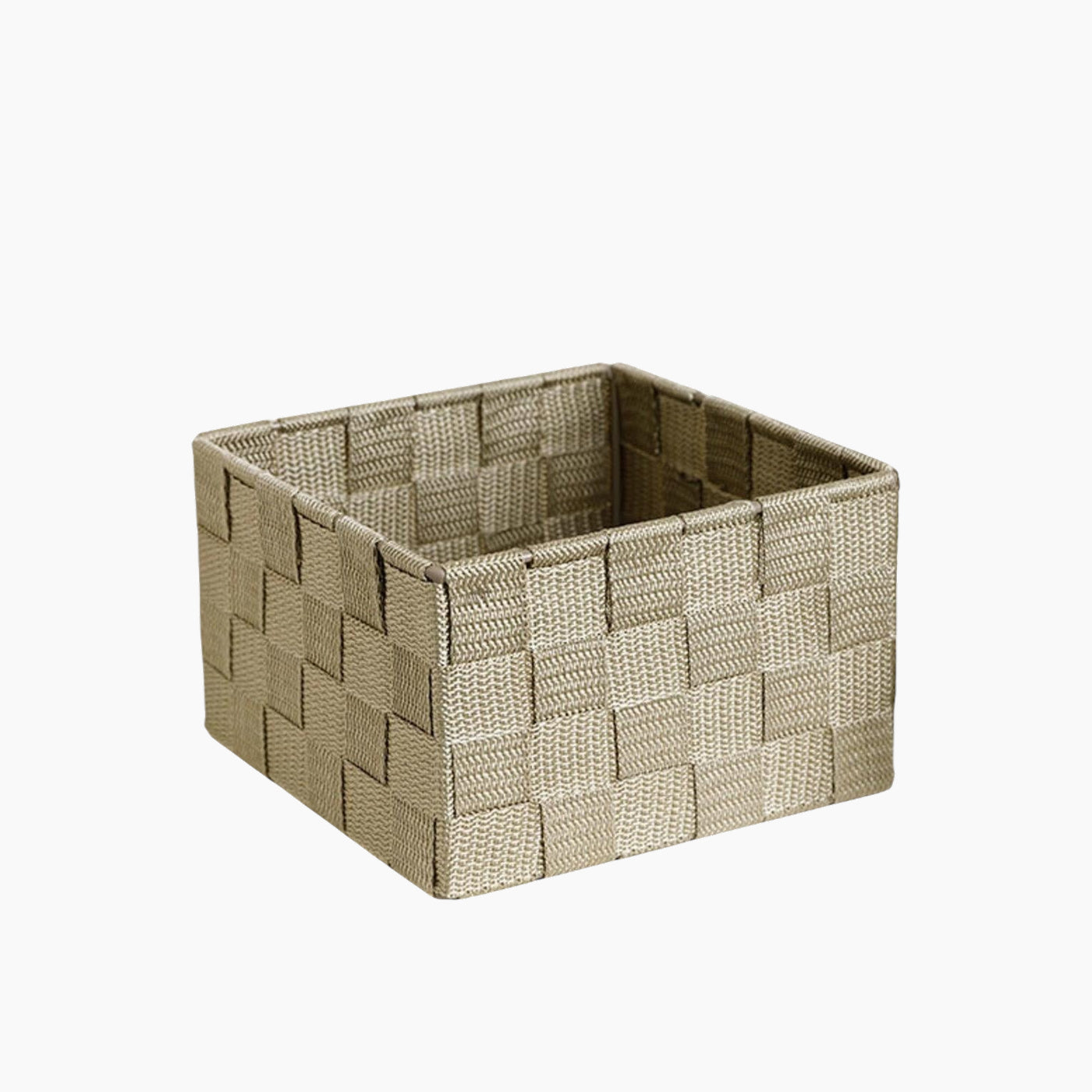 EH Living Shine Polypropylene Basket Dark Beige