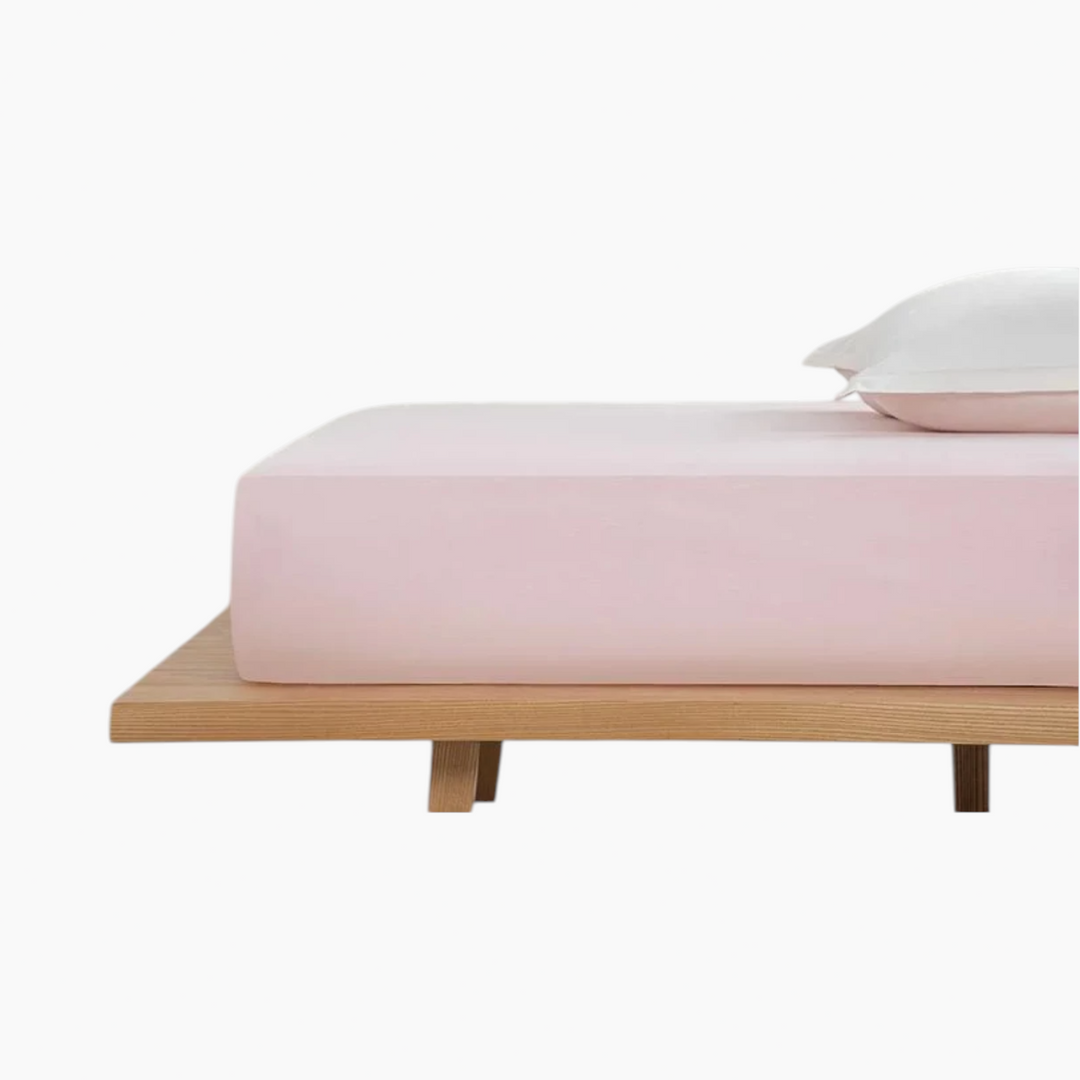 EH Living Plain Cotton Middle Size Fitted Sheet 140x200 cm