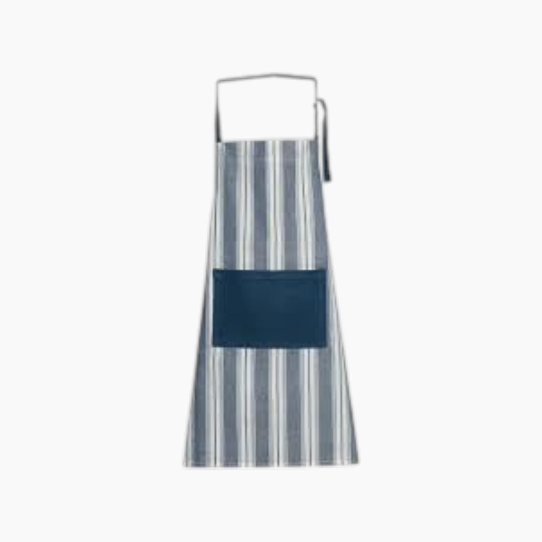 EH Living Blue Lines Polyester Kitchen Apron 65x75 cm Navy Blue