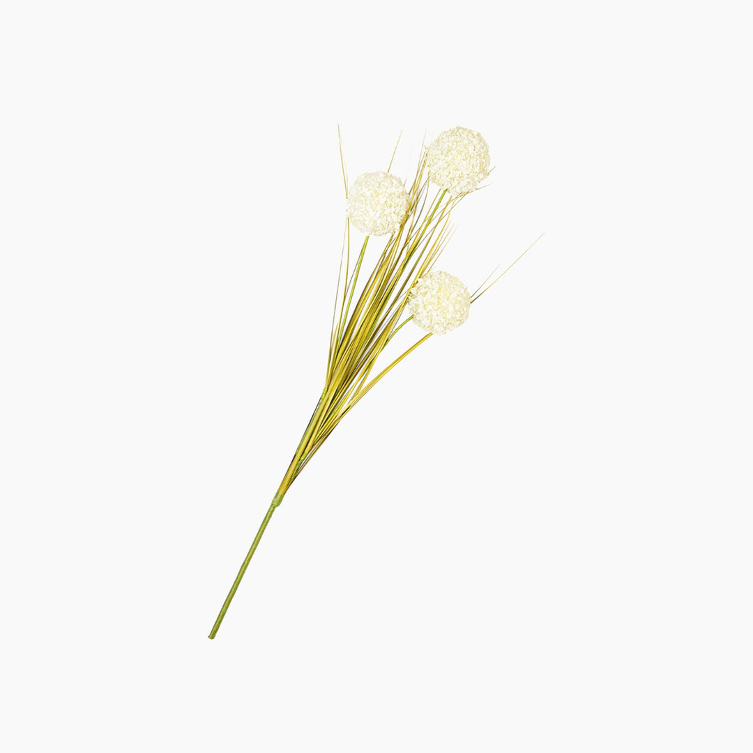 EH Living Grass Bush Single Branch Artificial Flowe 63 cm Cream