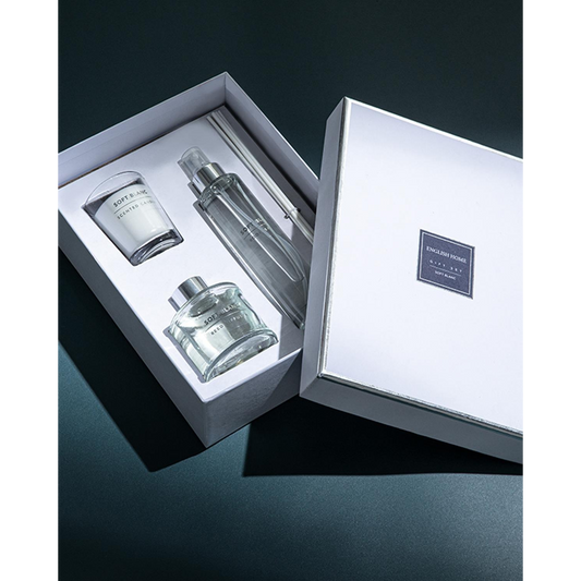 مجموعة EH Living Soft Blanc المعطرة المكونة من 3 قطع باللون الأبيض