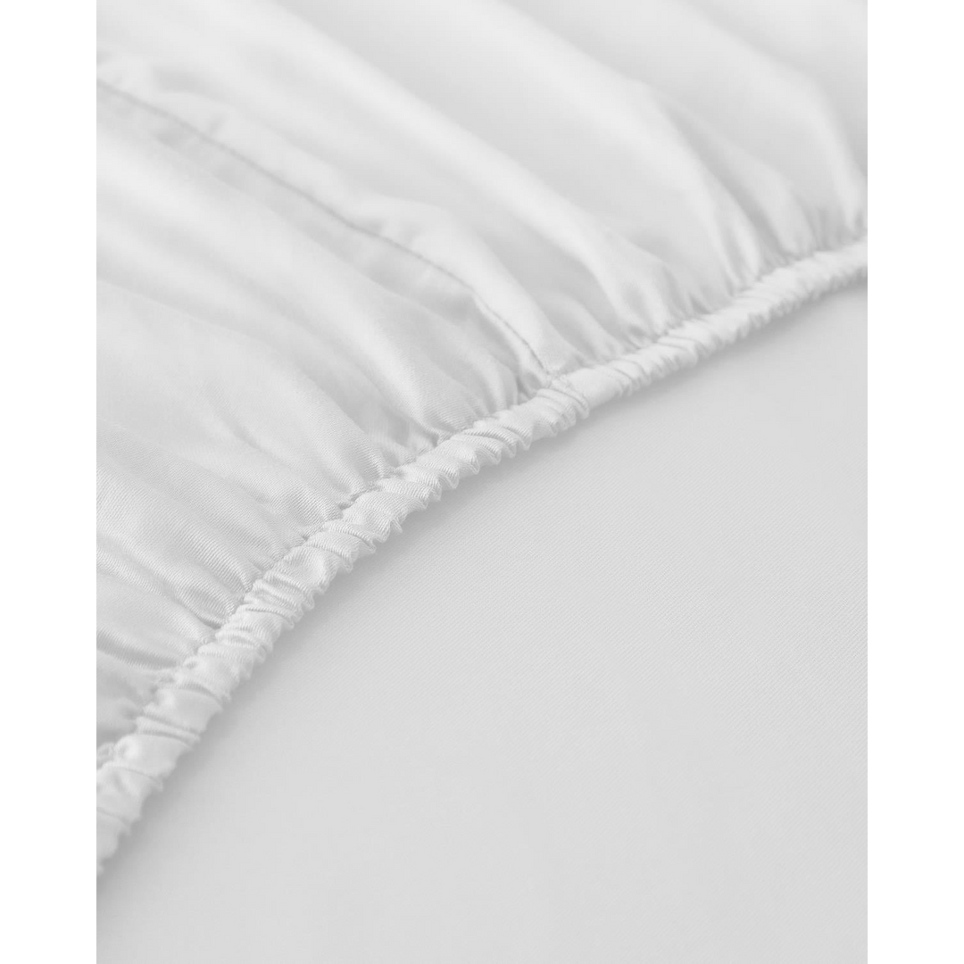 EH Living Plain Cotton Single Size Plus Fitted Sheet 120x200 cm