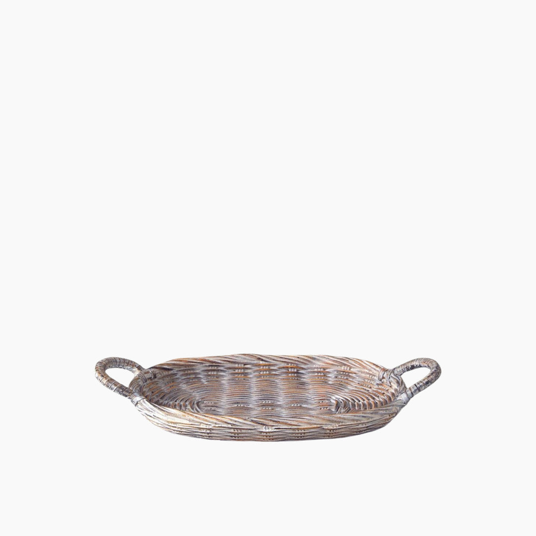 EH Living Darcy Polyresin Decorative Tray 33x18x5.5 cm Brown