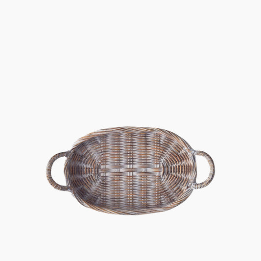 EH Living Darcy Polyresin Decorative Tray 33x18x5.5 cm Brown