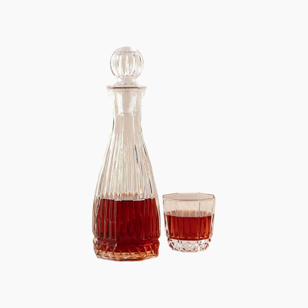 EH Living Luzia Glass 3 Pieces Decanter 1000 ml + 250 ml Transparent