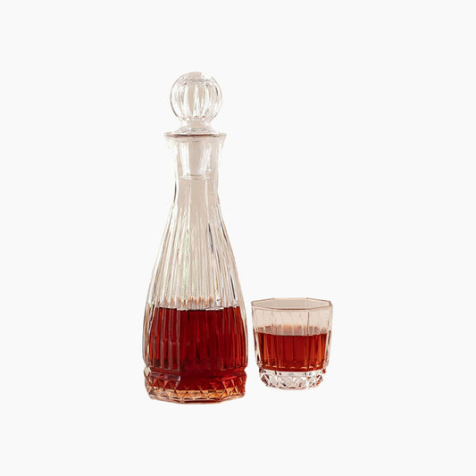 EH Living Luzia Glass 3 Pieces Decanter 1000 ml + 250 ml Transparent