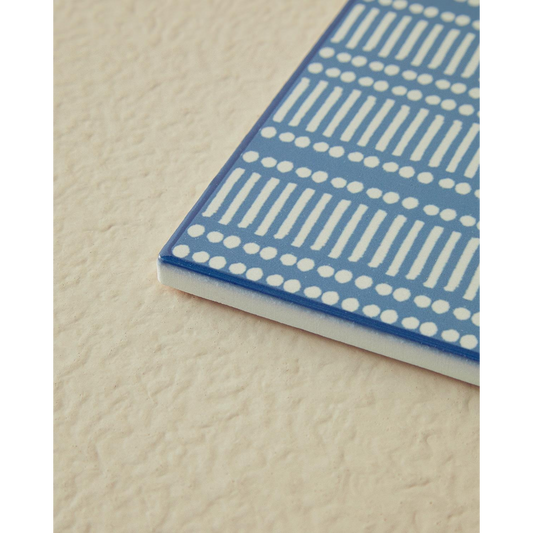 EH Living Blue Daisy Ceramic Trivet