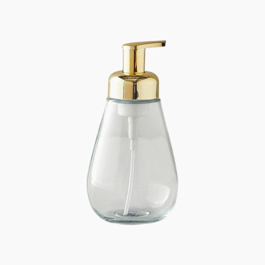 EH Living Doria Glass Bathroom Soap Dispenser Transparent