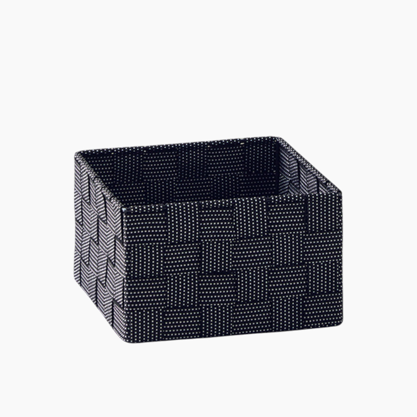 EH Living Shine Polypropylene Basket 17x17x10,5 cm Black