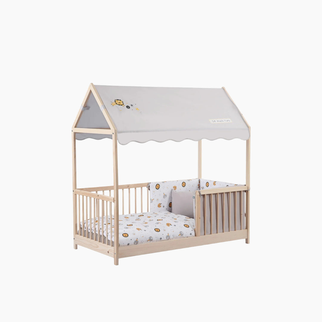 Ulusal Koka Leon Gray Awning for House Bed 70x140 cm