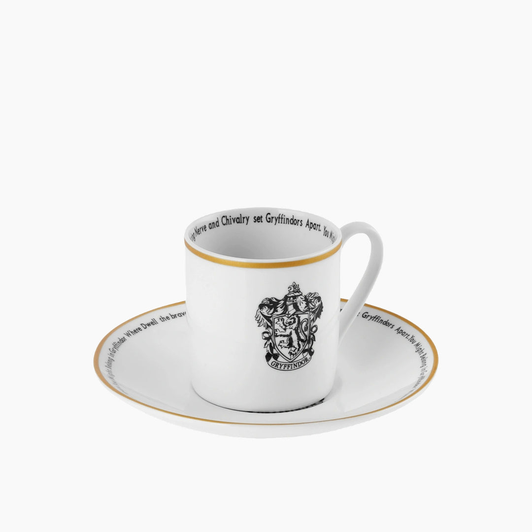Karaca Harry Potter Gryffindor Single-Serving Coffee Cup and Saucer 80 ml