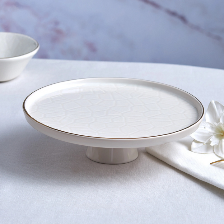 Karaca Calvin Footed Dinner Plate 23 cm