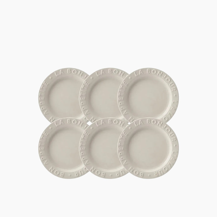 Karaca Amour 6-Person Cake Plate 22 cm – White