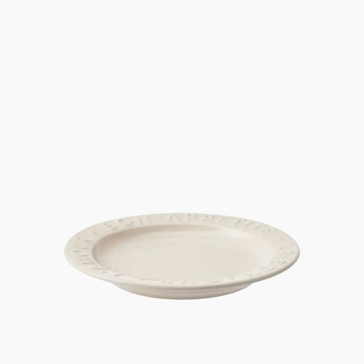 Karaca Amour 6-Person Cake Plate 22 cm – White
