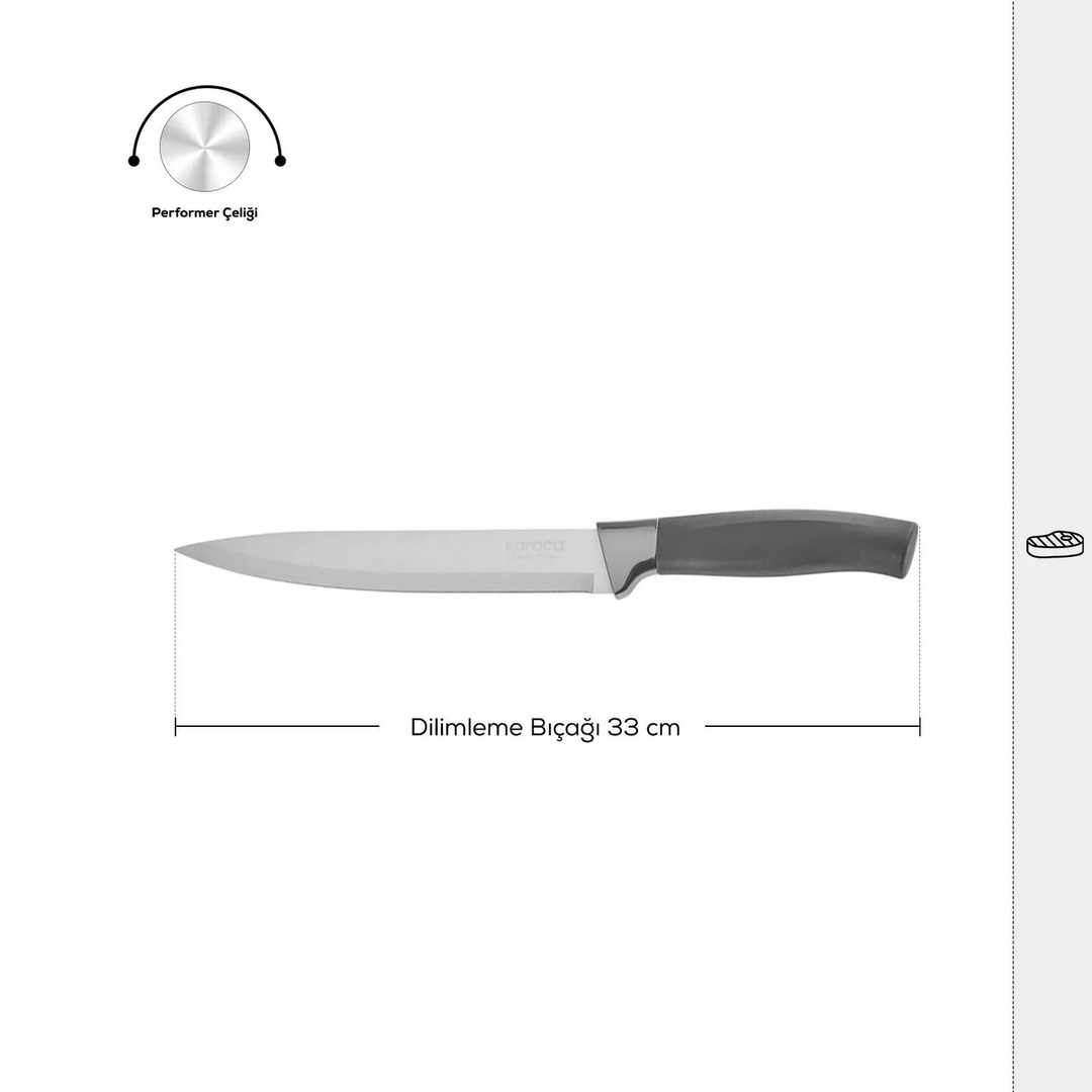 Karaca Helios Slicing Knife - Black