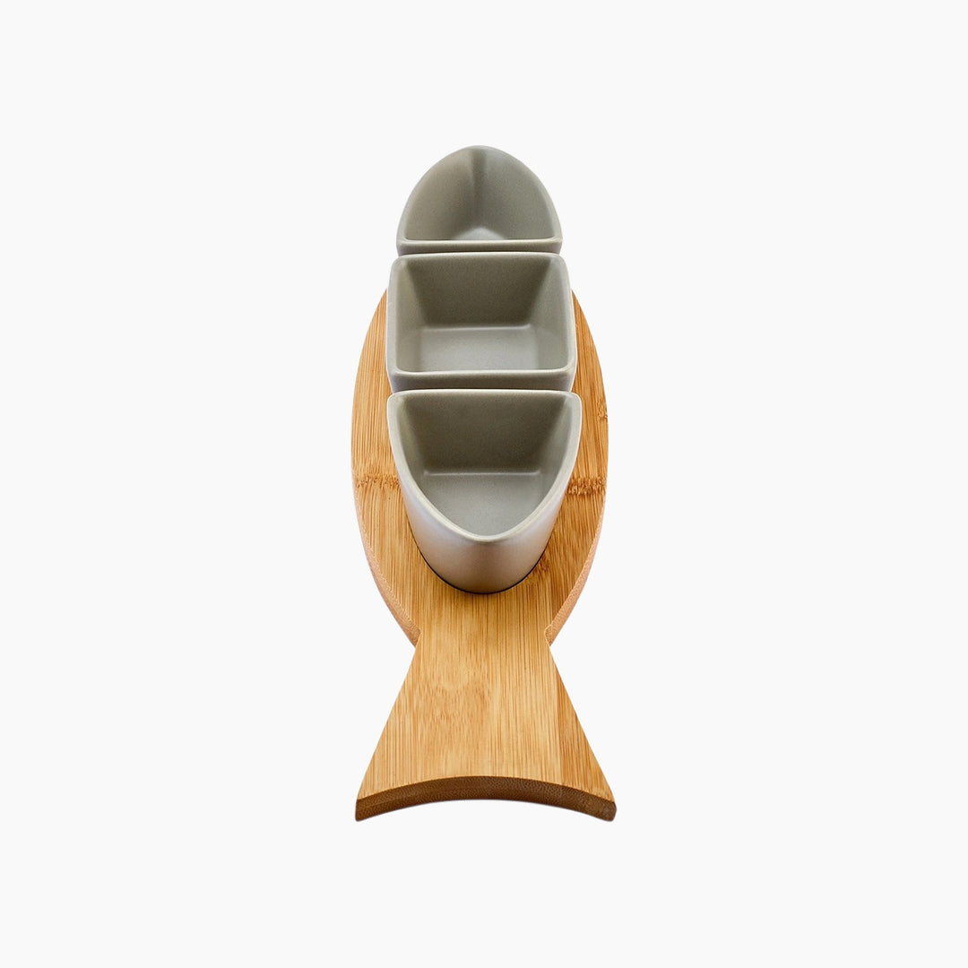 Karaca Malia Fish 3-Piece Snack Set – Multicolor