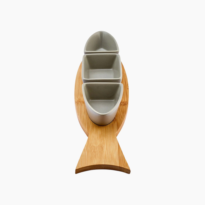 Karaca Malia Fish 3-Piece Snack Set – Multicolor