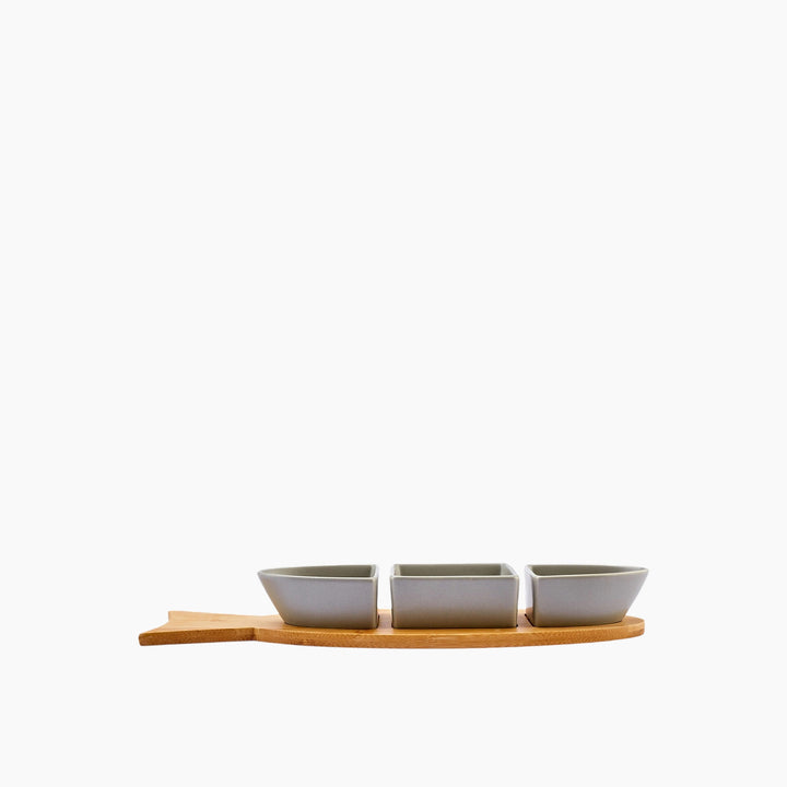 Karaca Malia Fish 3-Piece Snack Set – Multicolor
