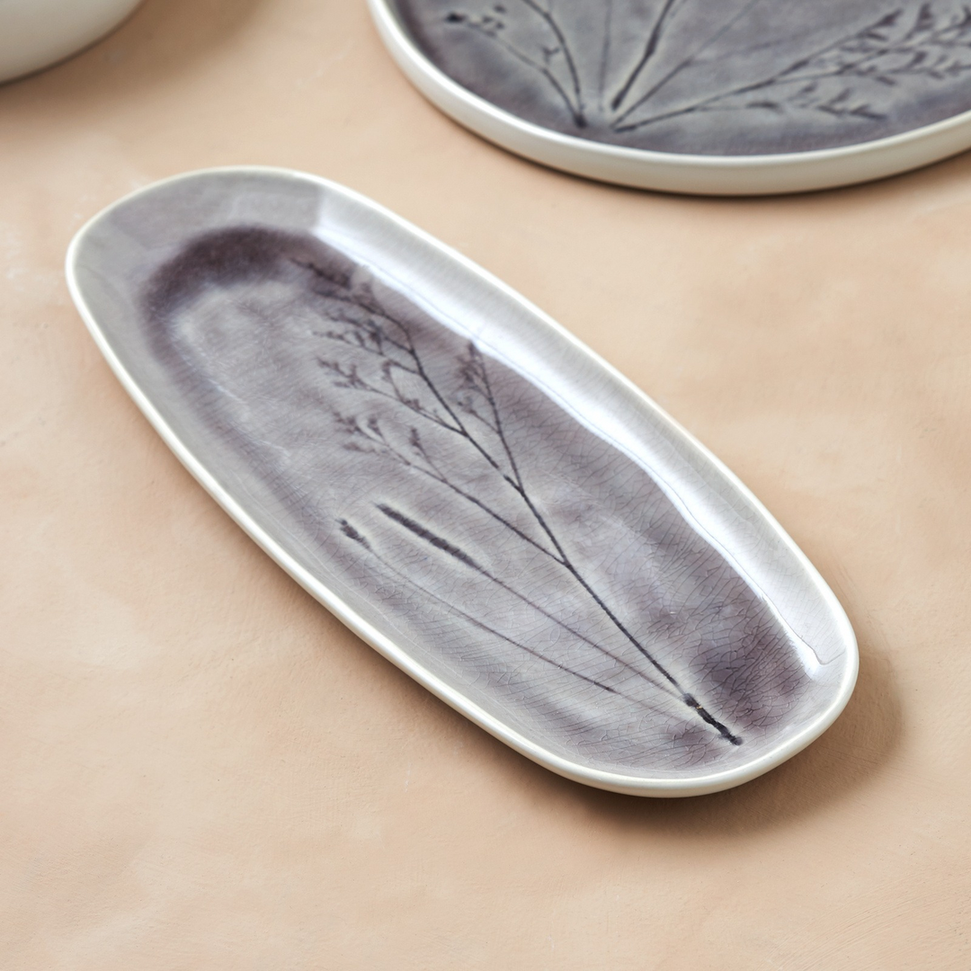 Karaca Fleurs Oval Plate 30Cm