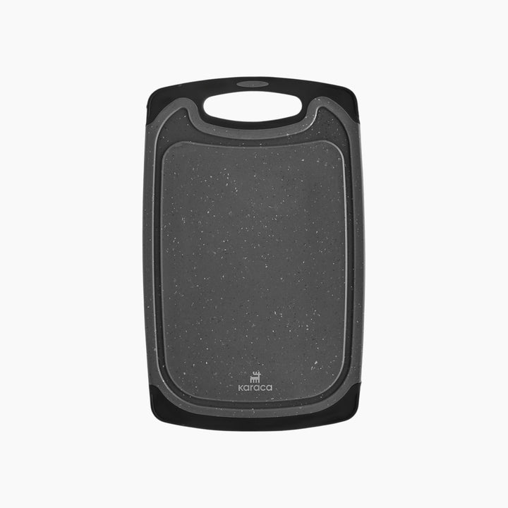 Karaca Daily 2-Piece Granite-Pattern Cutting Board Set – Grey