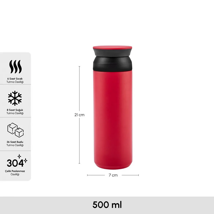 Karaca Rainbow Steel Thermos - 500 Ml