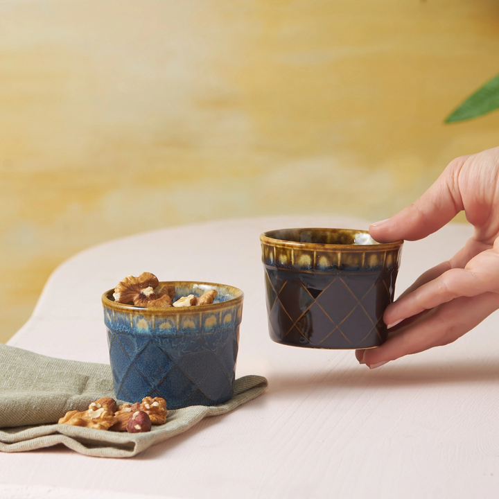 Karaca Jodi Ice Cream &amp; Candy Dish 8 cm – Blue