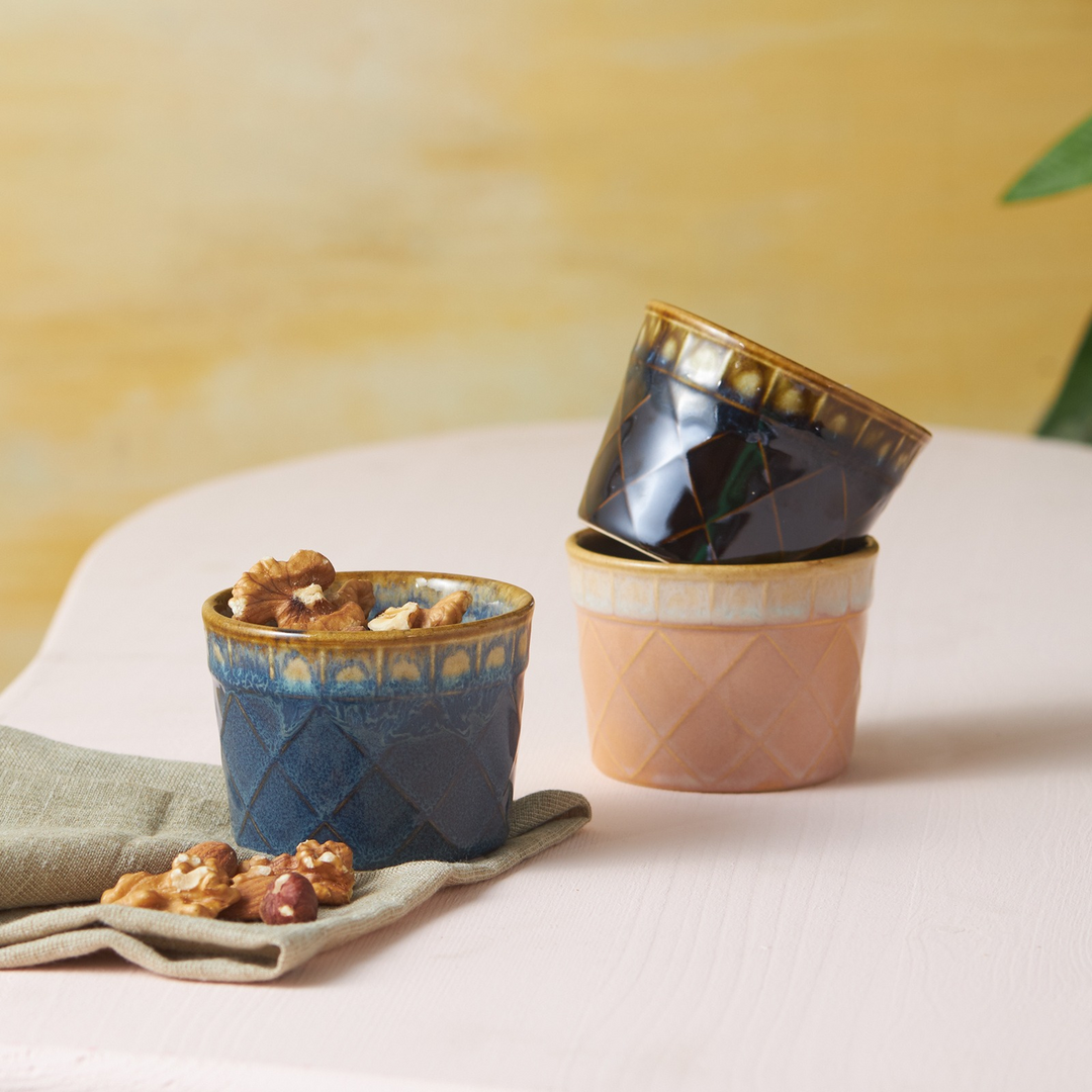 Karaca Jodi Ice Cream &amp; Candy Dish 8 cm – Blue