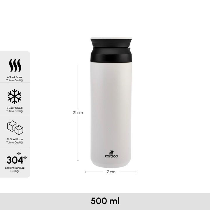Karaca Rainbow Steel Thermos - 500 Ml