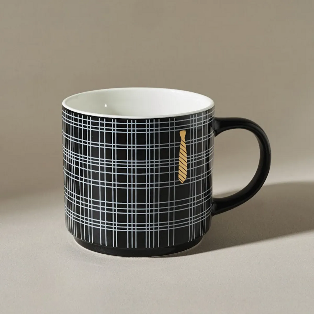 Karaca Kravat 480 Ml Mug - Black