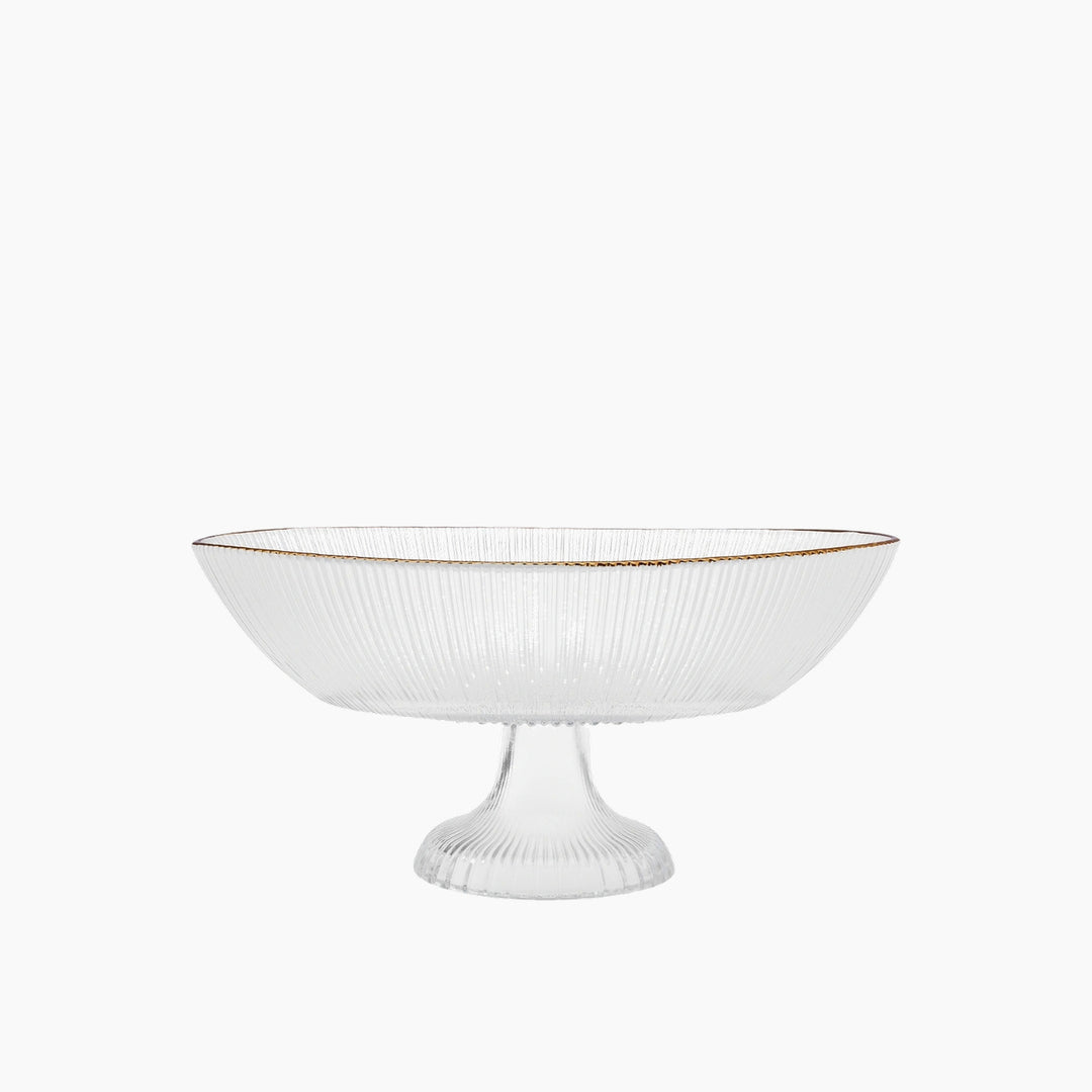 Karaca Pierre 3-Piece Glass Serving Set – Gold