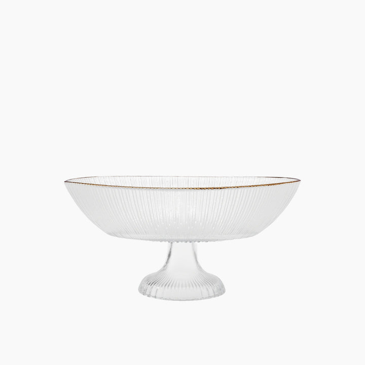 Karaca Pierre 3-Piece Glass Serving Set – Gold