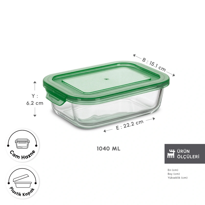 Karaca Lucy Storage Container - 1044 Ml - Transparent