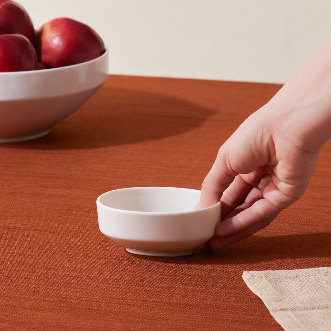 Karaca Stream Basic Line Snack Bowl 10 cm – White