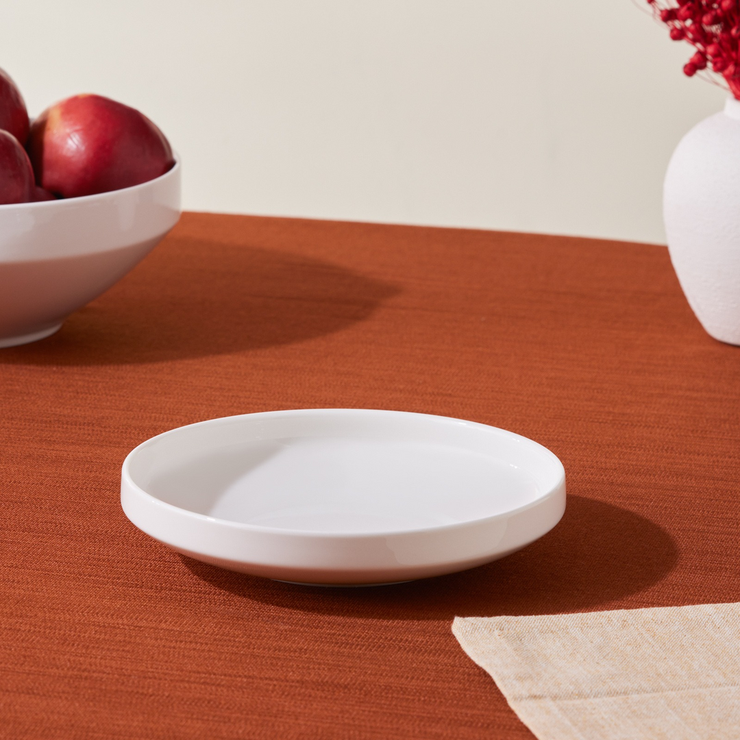 Karaca Stream Basic Line Deep Plate 19 cm – White