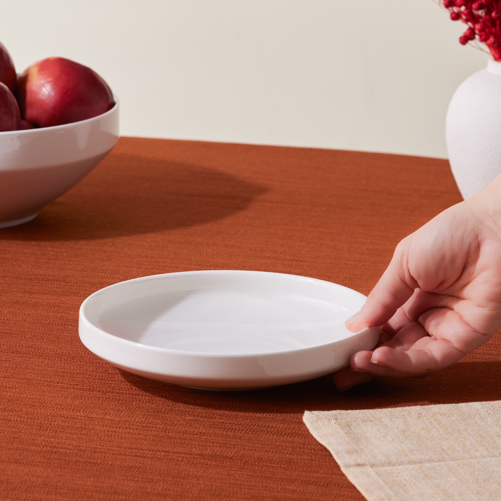 Karaca Stream Basic Line Deep Plate 19 cm – White