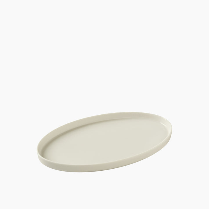 Karaca Stream Basic Line Oval Serving Plate 25 cm – White