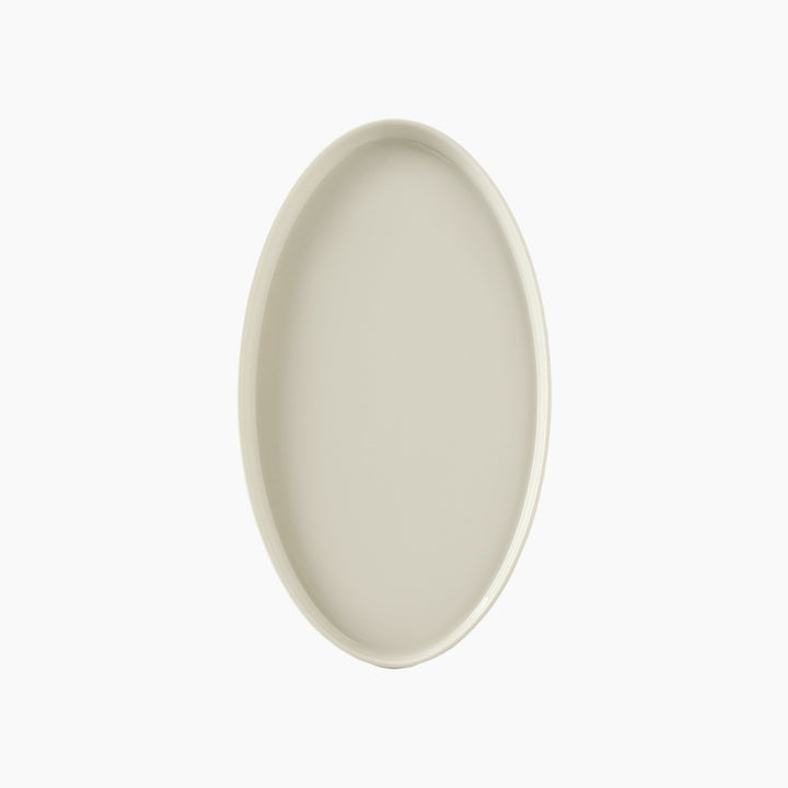 Karaca Stream Basic Line Oval Serving Plate 25 cm – White
