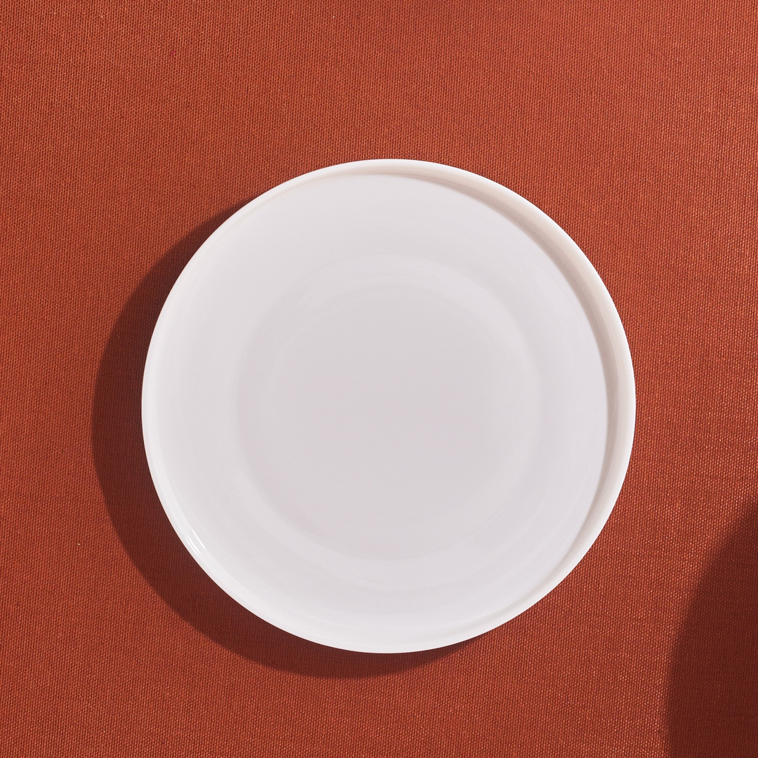Karaca Stream Basic Line Pasta Plate 21 cm – White