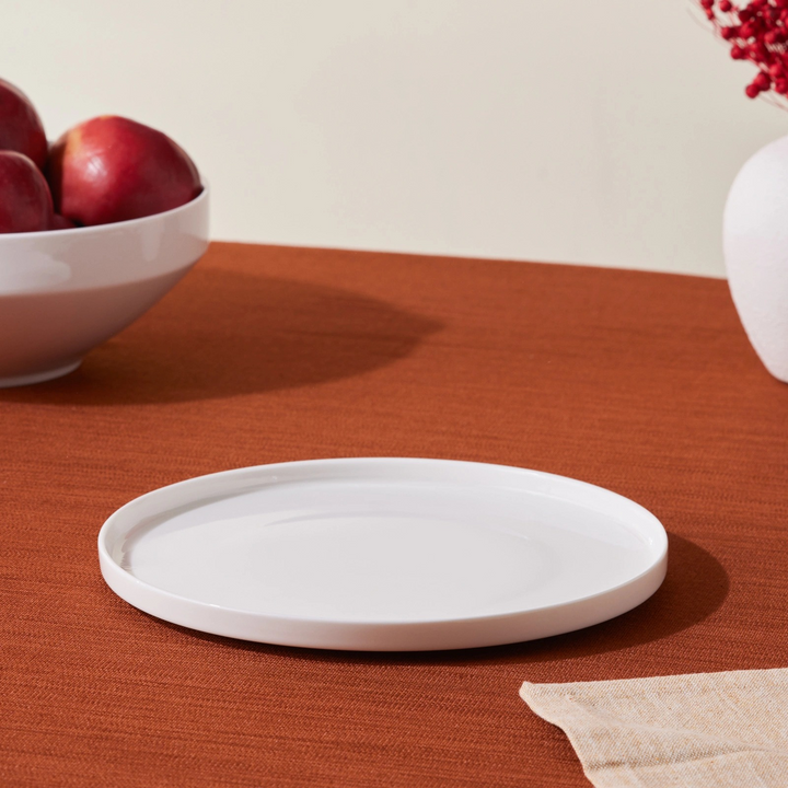 Karaca Stream Basic Line Serving Plate – White