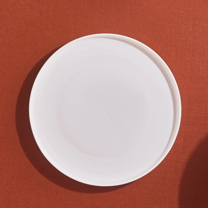 Karaca Stream Basic Line Serving Plate – White