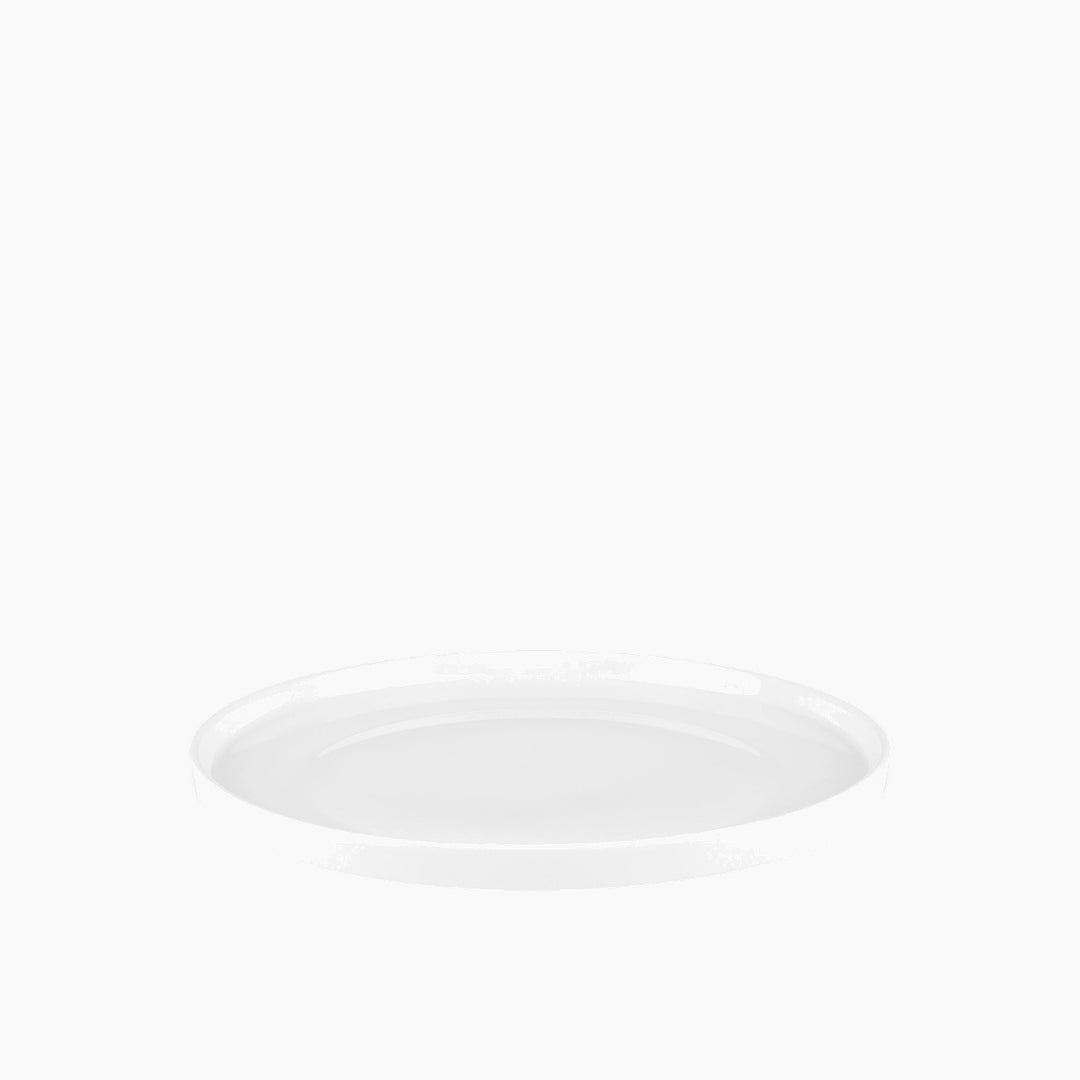 Karaca Stream Basic Line Serving Plate – White
