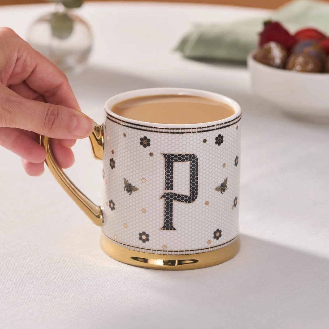 Karaca Letter Mug 330 ml – White