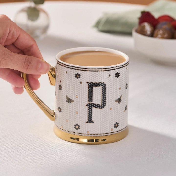 Karaca Letter Mug 330 ml – White