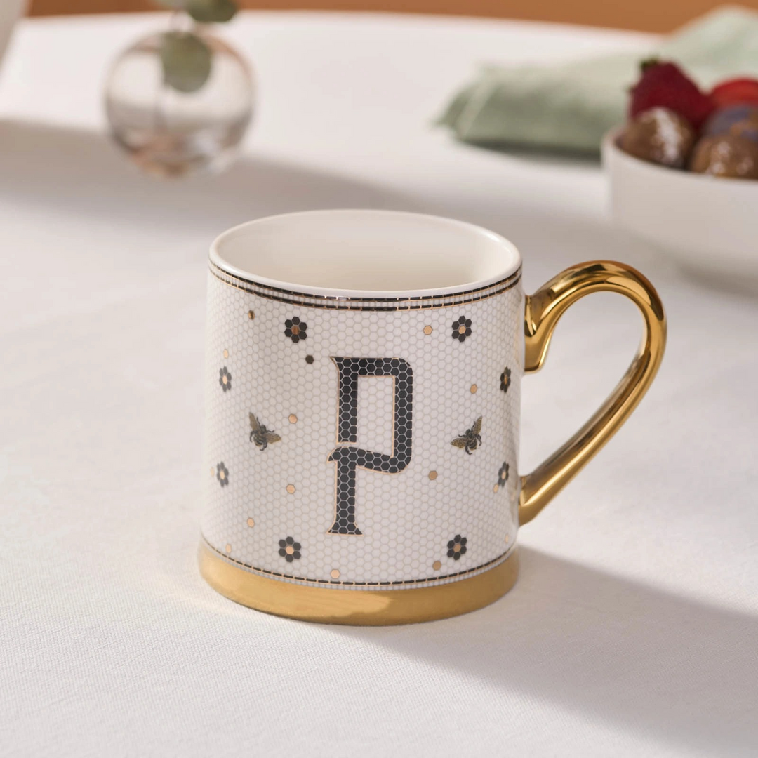 Karaca Letter Mug 330 ml – White