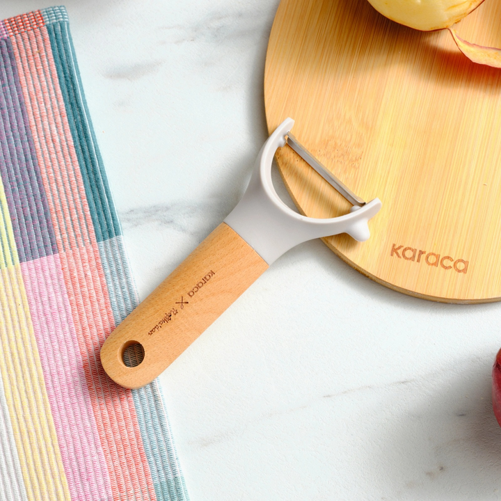 Karaca x Refika Gadgets Wooden Handle Side Peeler