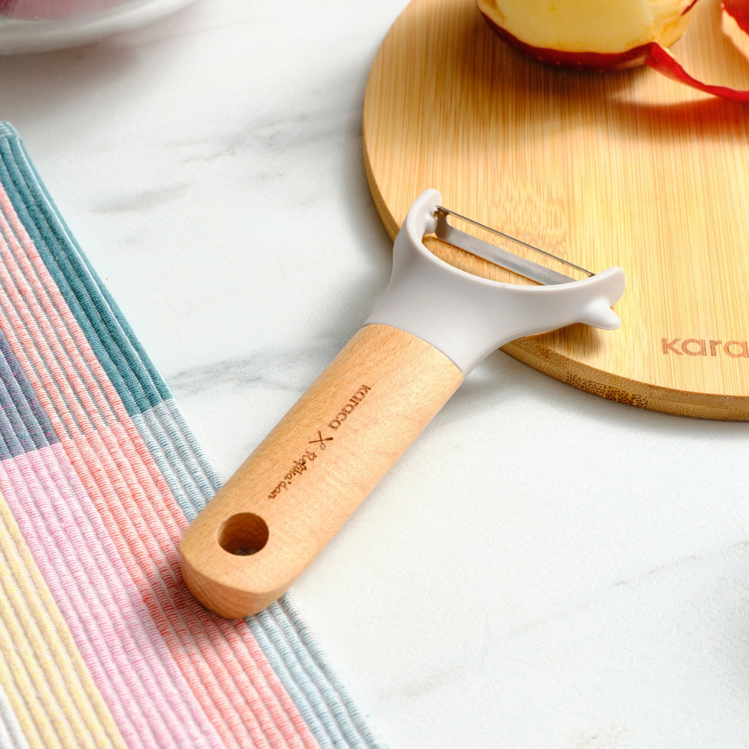 Karaca x Refika Gadgets Wooden Handle Side Peeler
